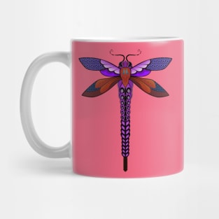 Purple Dragonfly Mug